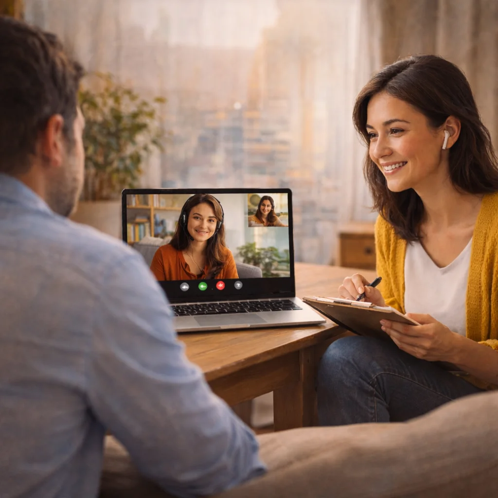 Starting therapy consultation online session