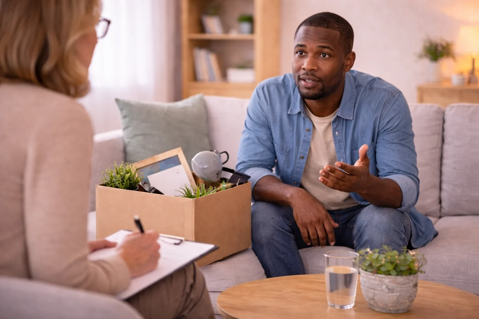 Mental health session focused on improving relationships and emotional connection