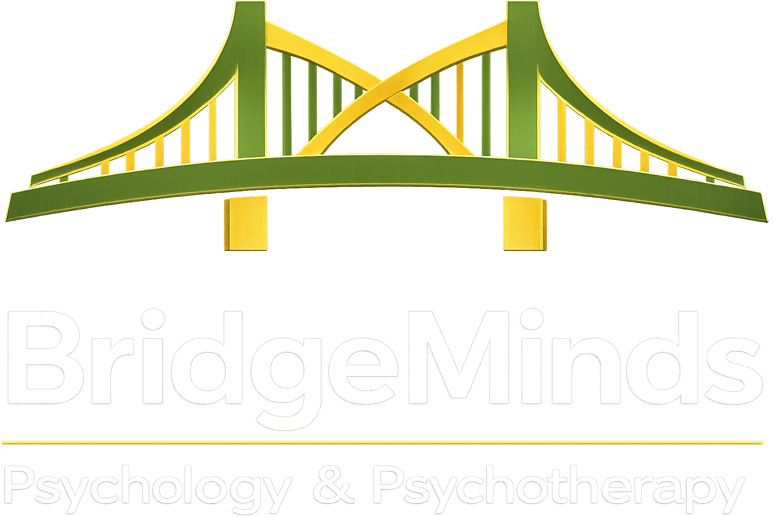 Bridge Minds logo light version for psychotherapy and mental health support